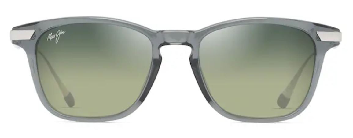 Lunettes de soleil Maui Jim Mana‘olana – coloris Gris transparent brillant et argenté