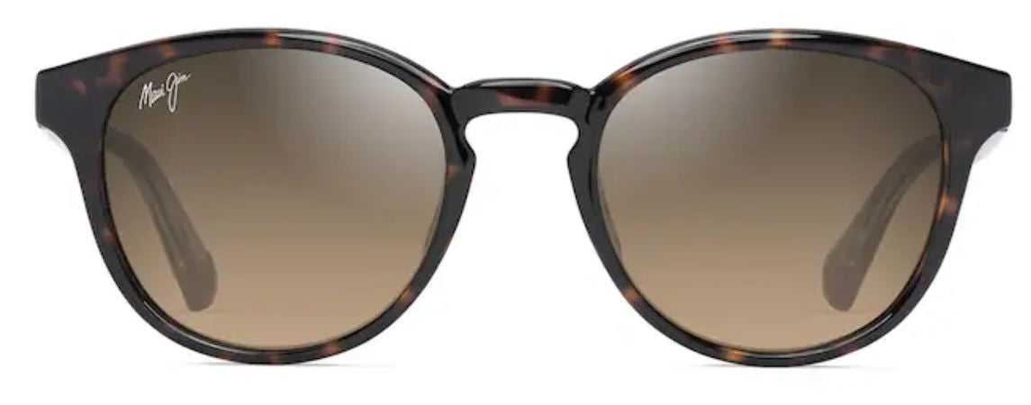 Lunettes de soleil Maui Jim Hiehie – coloris Havane foncé brillant et jaune transparent