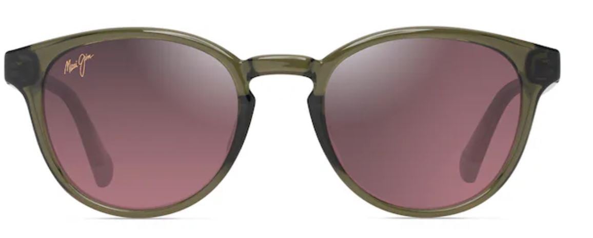 Lunettes de soleil Maui Jim Hiehie – coloris Vert transparent brillant