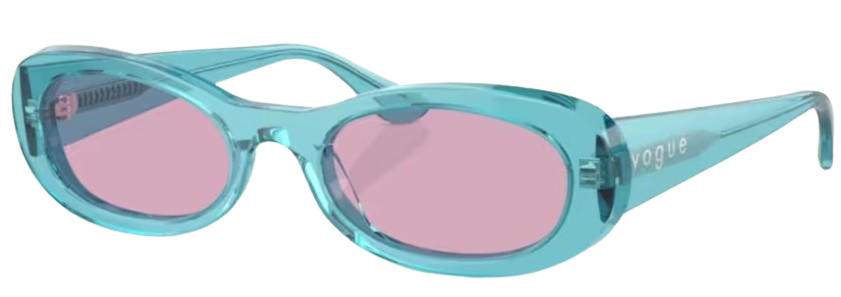 Lunettes Vogue Eyewear 0VO5582S Transparent Turquoise (316676) - FrenchOptic