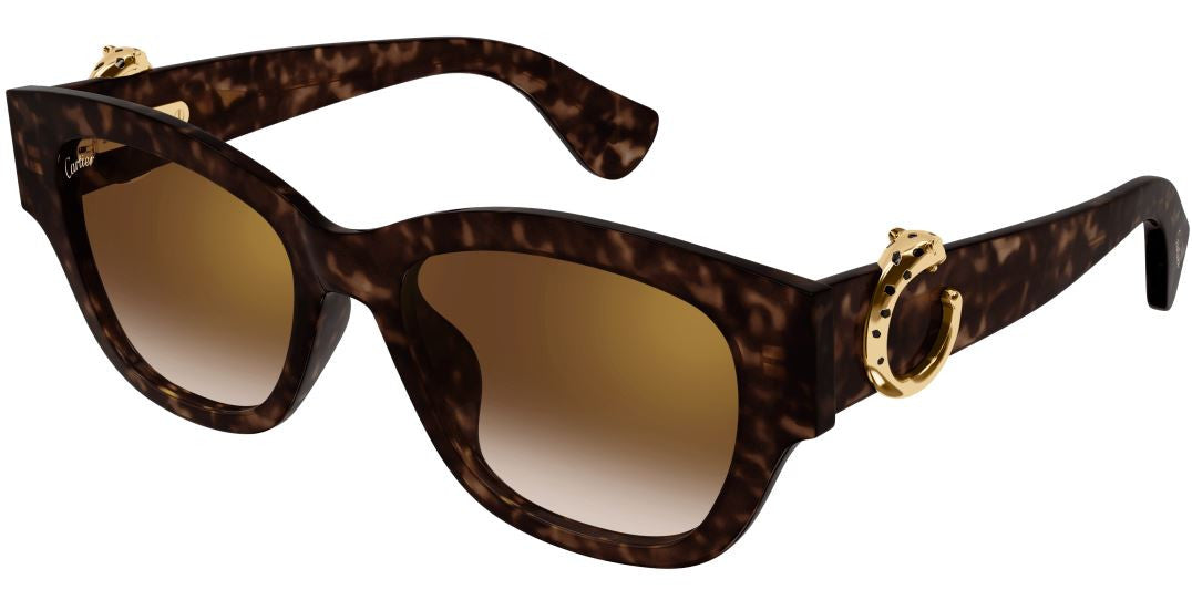 Lunettes de soleil Cartier Panthère CT0548SA - Ecaille (002)