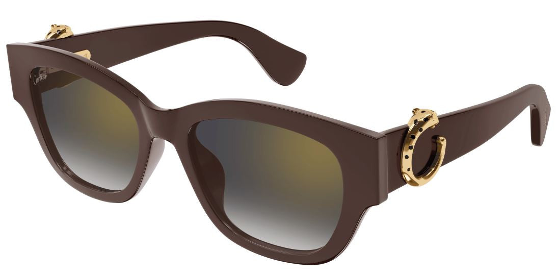 Lunettes de soleil Cartier Panthère CT0548SA - Brun (003)