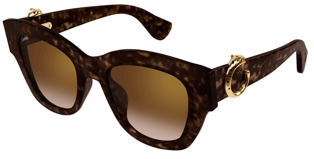 Lunettes de soleil Cartier Panthère CT0547S - Ecaille (002)