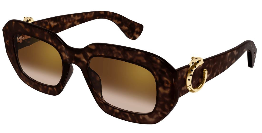 Lunettes de soleil Cartier Panthère CT0546S - Ecaille (002)