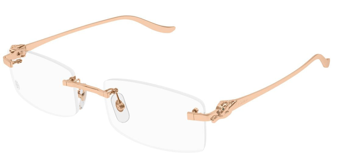 Lunettes de vue Cartier Precious CT0552O - Or rose (003)