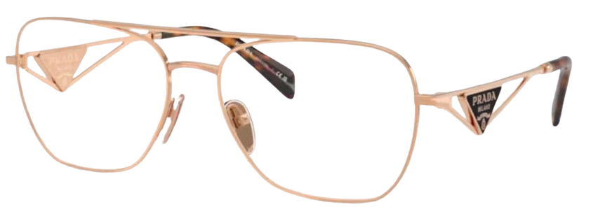 Lunettes de vue Prada PR B50V - Or Rose