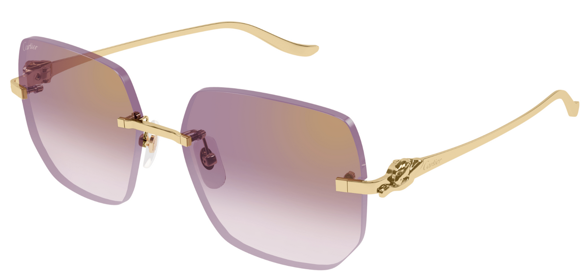 Lunettes de soleil Cartier Panthère CT0549S - Or (004)