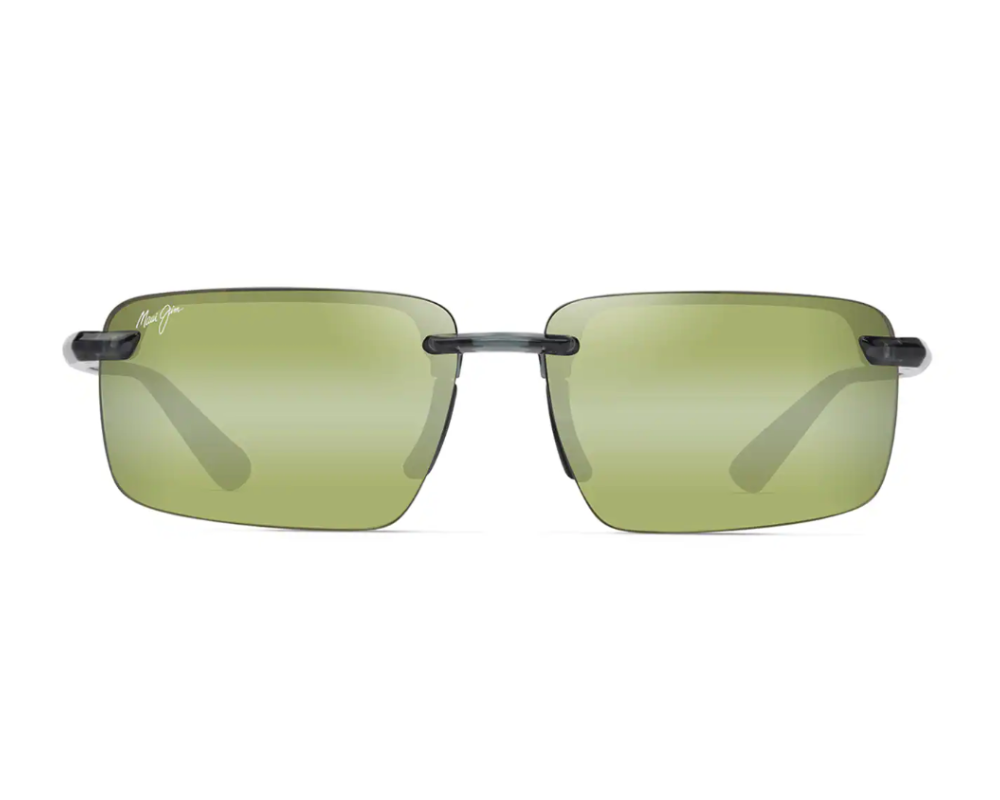Lunettes de soleil Maui Jim Laulima – coloris Vert feuillage transparent brillant