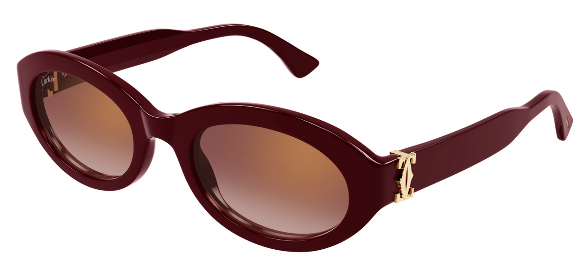 Lunettes de soleil Cartier Signature C CT0588S - Rouge (003)