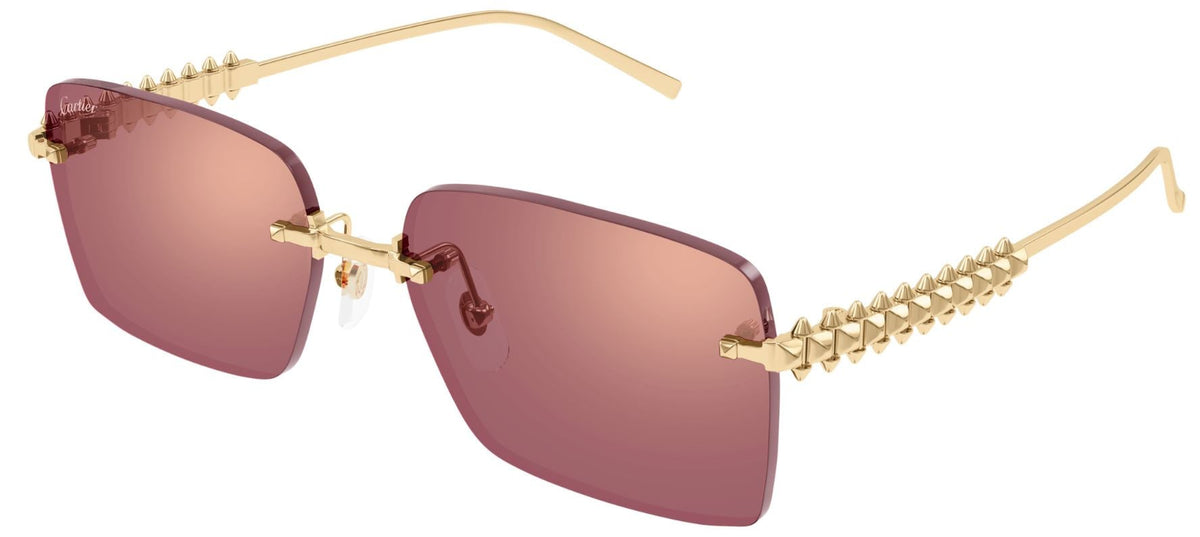 Lunettes de soleil Cartier Clash CT0545S - Doré (004)