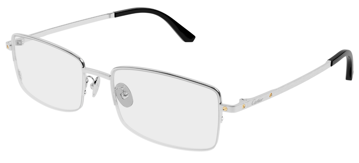 Lunettes de vue Cartier Santos CT0574OA - Argent (002)