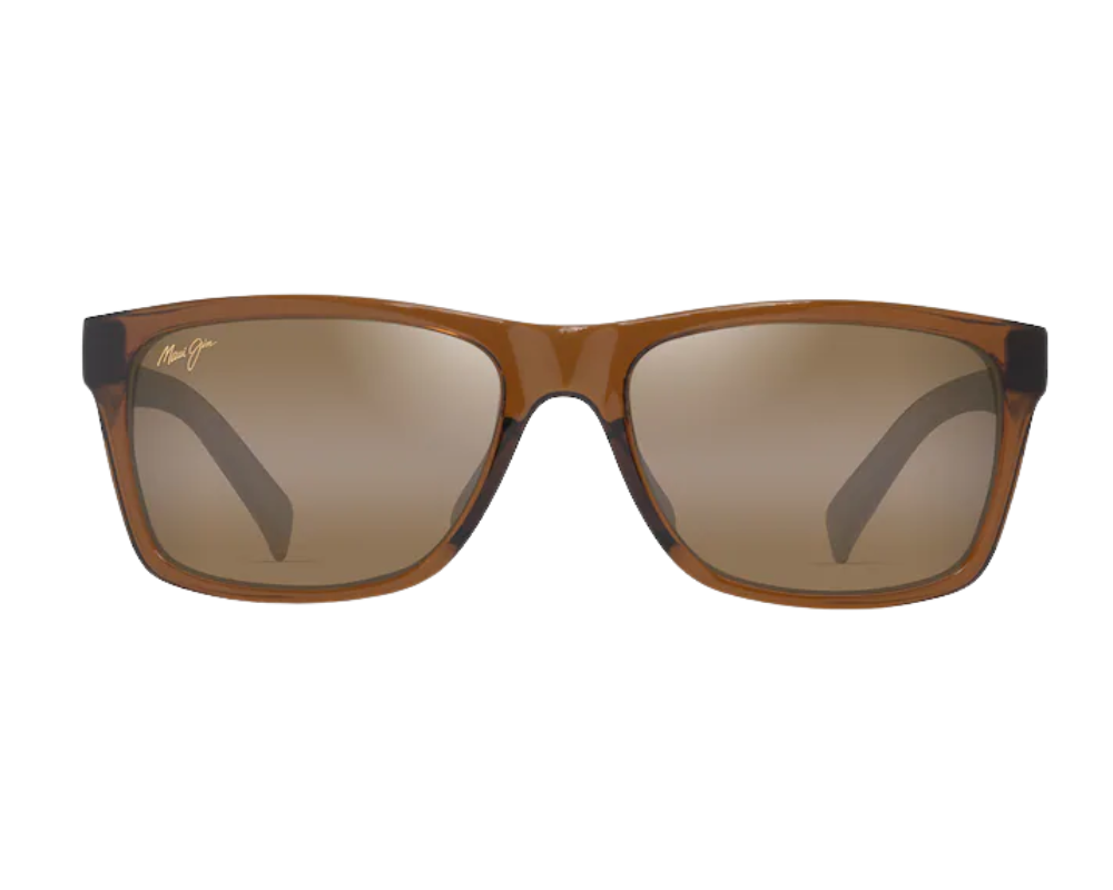 Lunettes de soleil Maui Jim Kōwelo – coloris Brun foncé transparent brillant