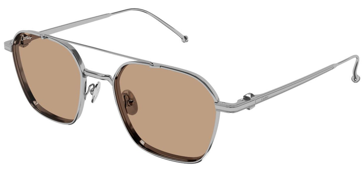 Lunettes de soleil Cartier Exception CT0618S - Argent (005)