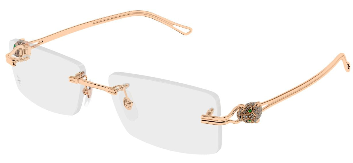 Lunettes de vue Cartier Precious Panthère CT0647O