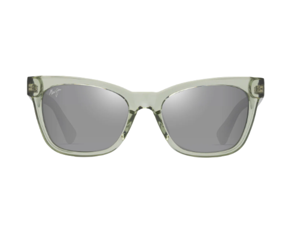 Lunettes de soleil Maui Jim Hiwahiwa – coloris Sauge transparente brillante