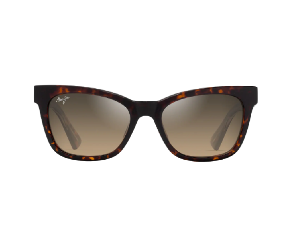 Lunettes de soleil Maui Jim Hiwahiwa – coloris Havane foncé brillant