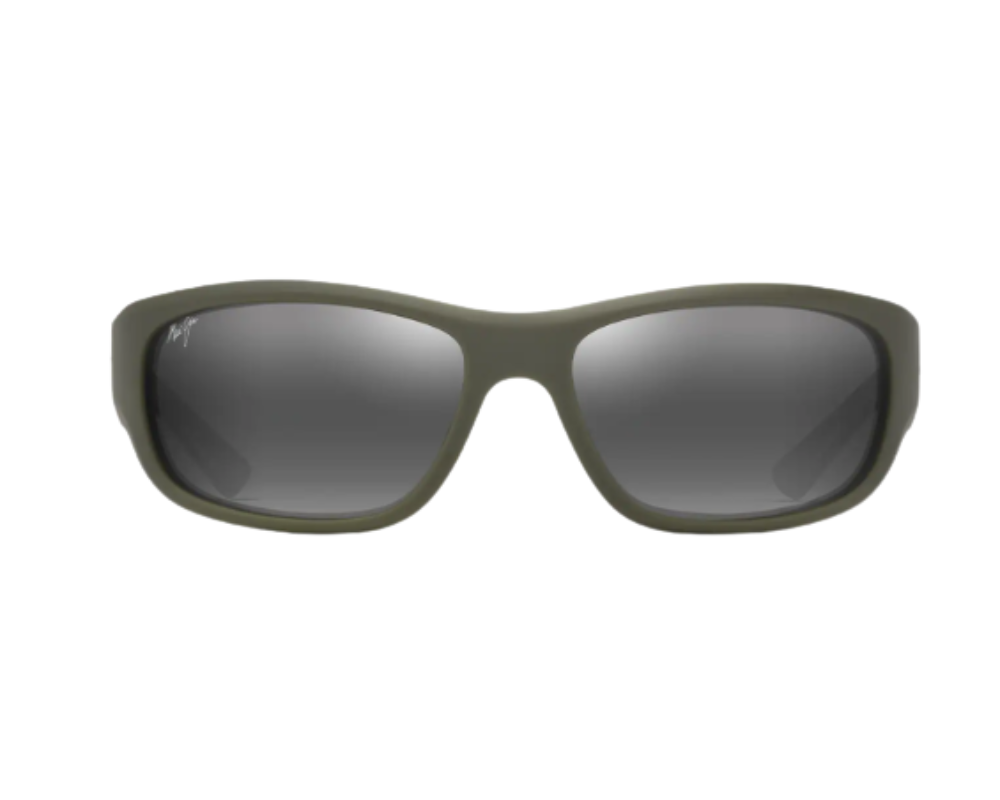 Lunettes de soleil Maui Jim Ma‘ukele – coloris Vert militaire uni mat avec marron