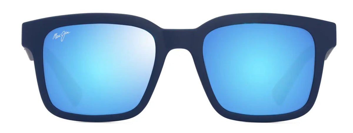 Lunettes de soleil Maui Jim ‘Ōpiopio Asian Fit – coloris Bleu foncé mat