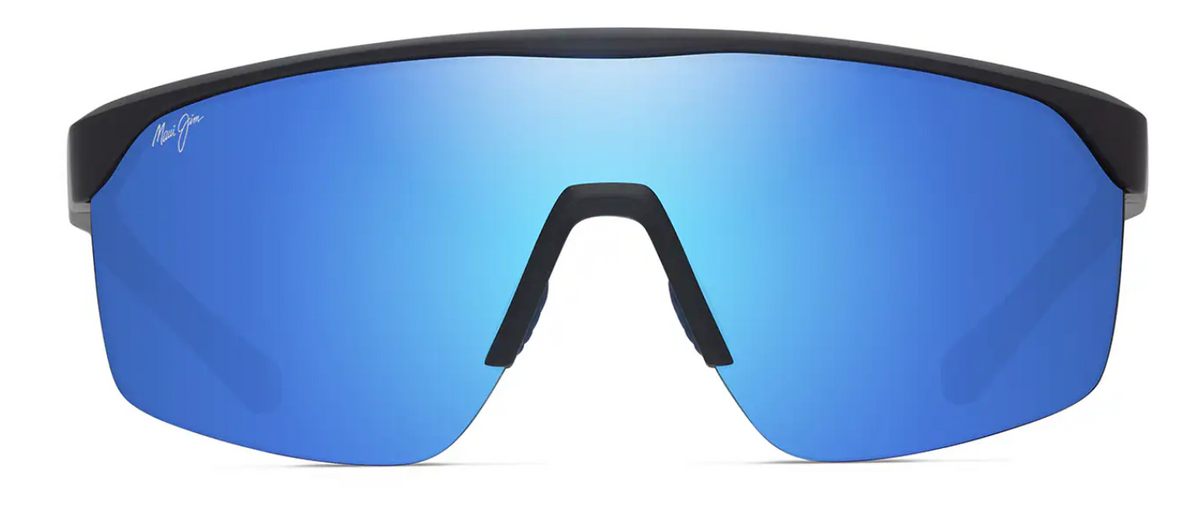 Lunettes de soleil Maui Jim Paluna – coloris Noir mat avec du bleu