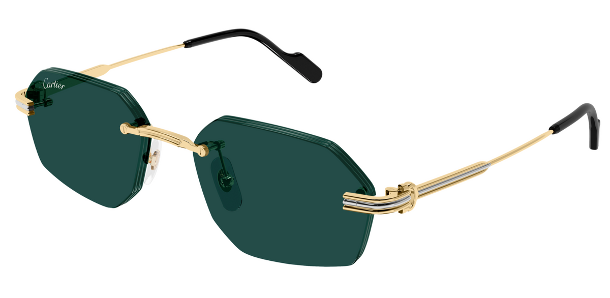 Lunettes de soleil Cartier Premiere CT0616S - Doré (003)