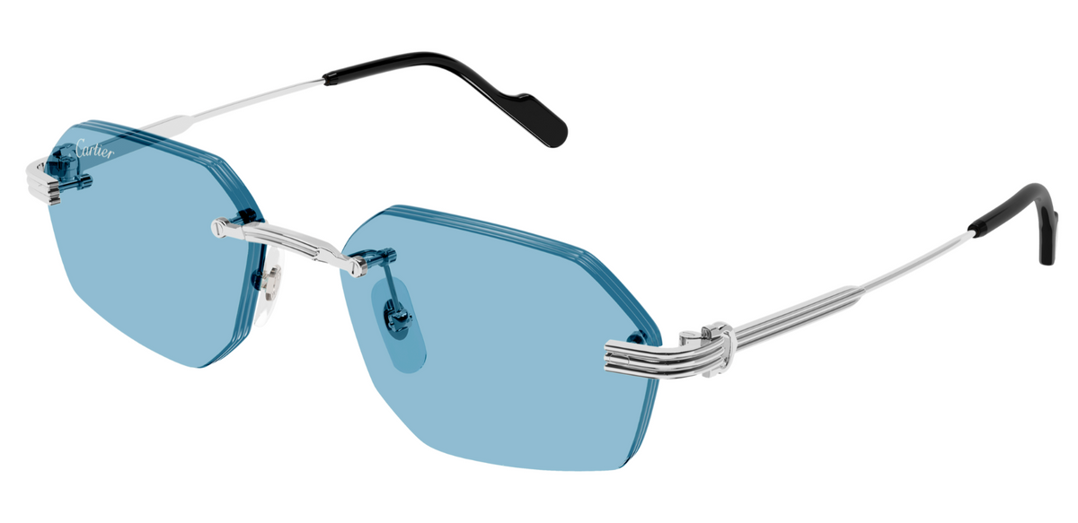 Lunettes de soleil Cartier Premiere CT0616S - Argent (005)