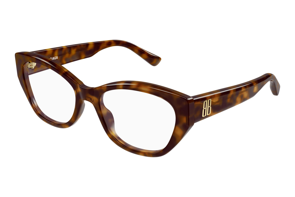 Lunettes de vue Balenciaga Everyday BB0481O - Havane (002)