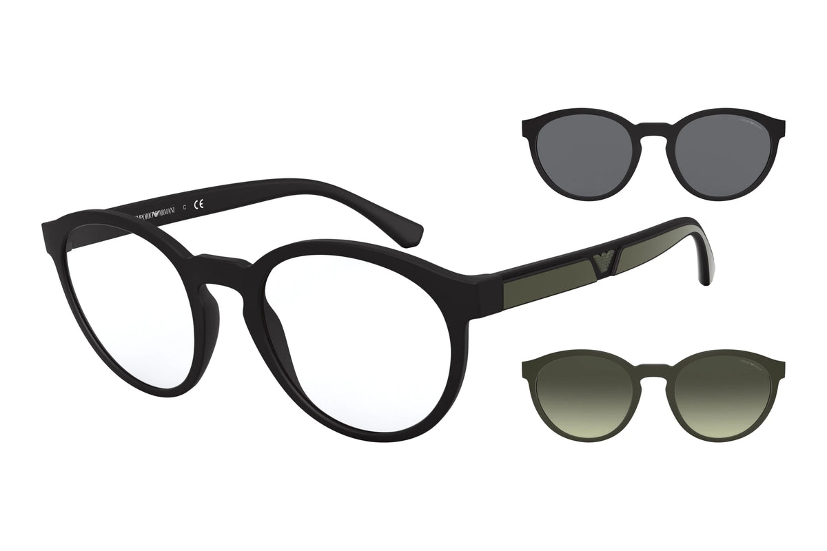 Lunettes de soleil Emporio Armani EA4152 - Noir mat (50421W)