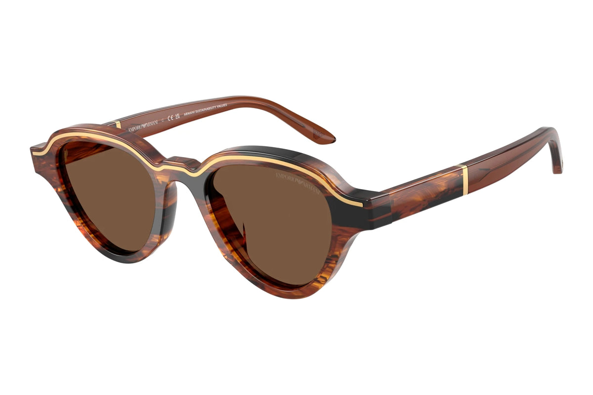 Emporio Armani 0EA4264U-50171W - Rayé Marron foncé (633973)