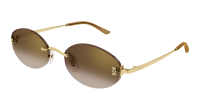 Lunettes de soleil Cartier Signature C CT0592S - Doré (002)