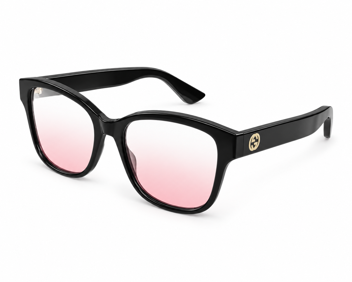 Gucci GG1340O – Noir 001 – simulation des verres effet blush