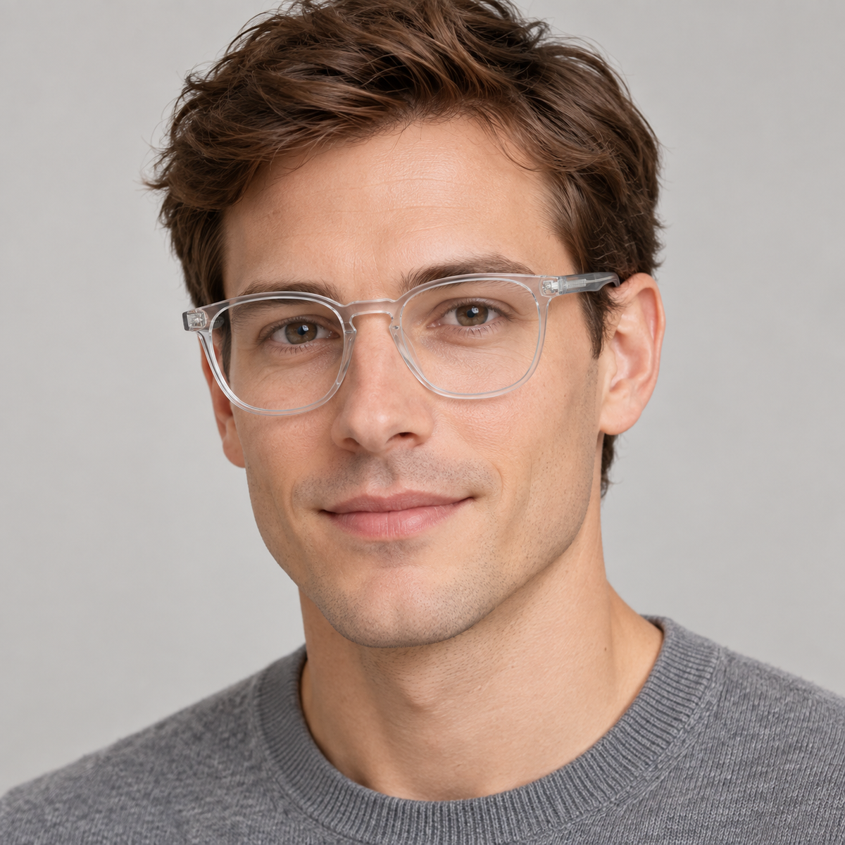 Gabriel Cristal porté par un mannequin homme – simulation IA
