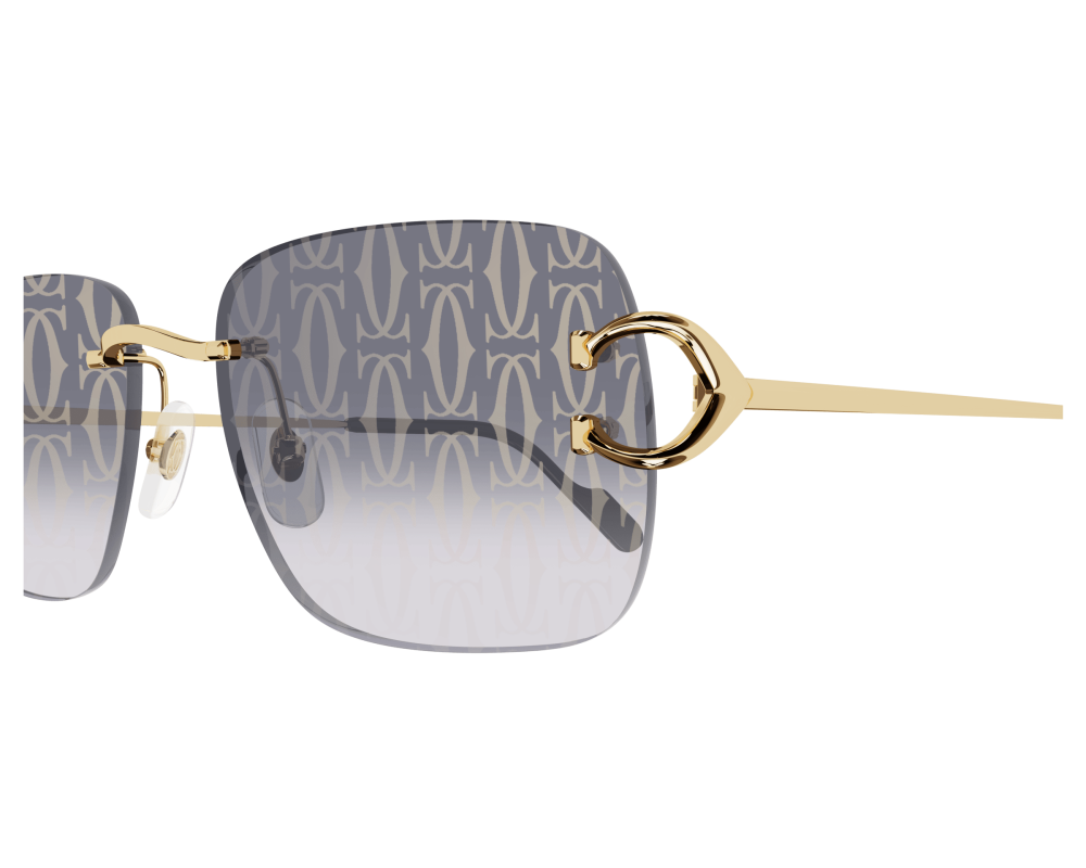 Cartier CT0330S gris et or