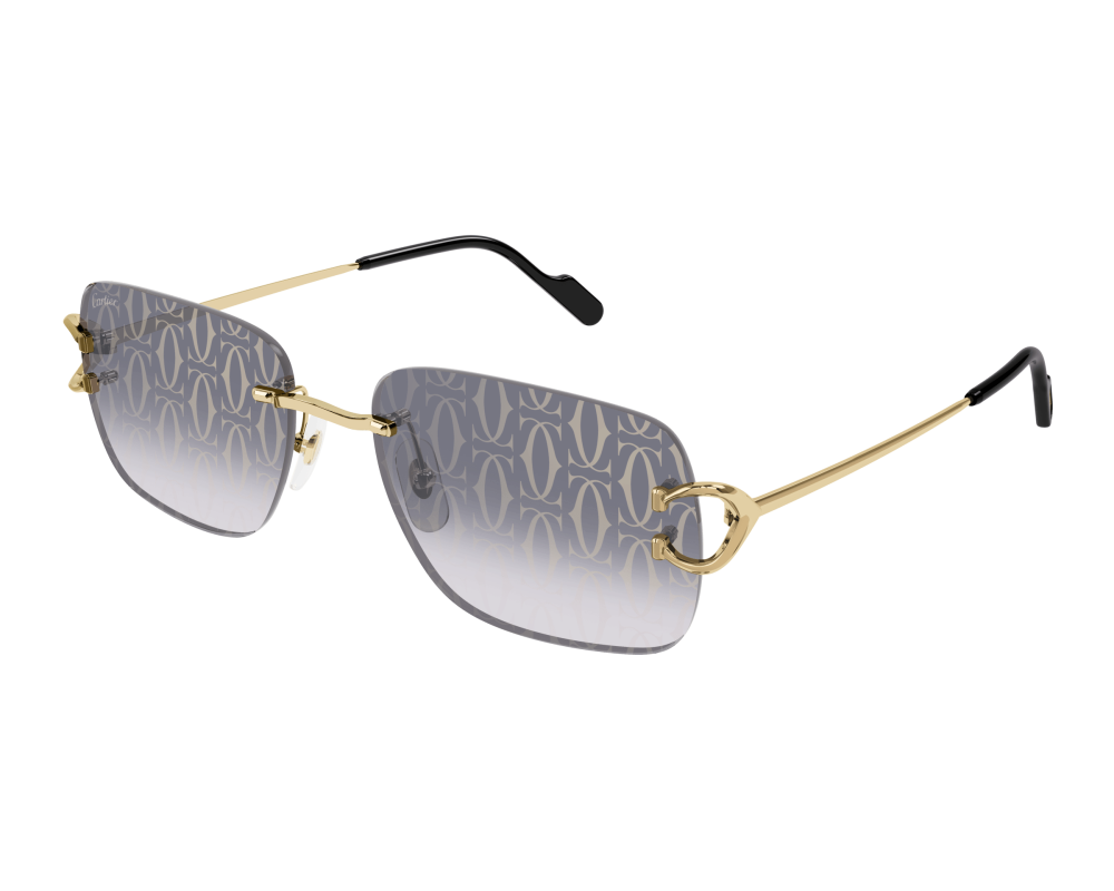 Cartier CT0330S gris et or