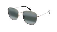 Lunettes de soleil Maui Jim Olali Af – coloris Argent brillant avec noir