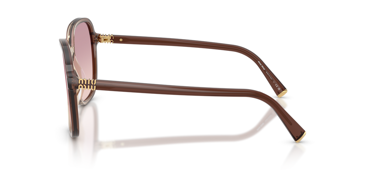 Miu Miu MU B01S – Dégradé marron 25G40S – vue 4