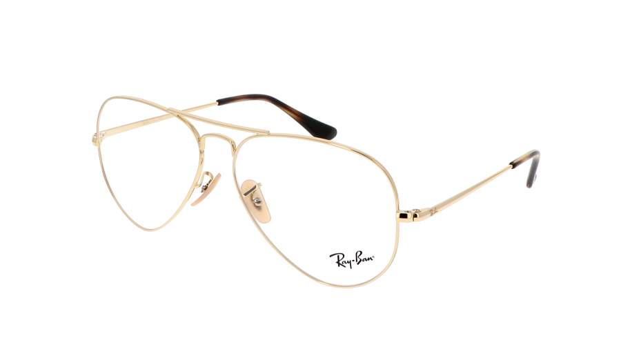 Lunettes de vue Ray-Ban Aviator optics RX6489 RB6489 2500 55-14 Or