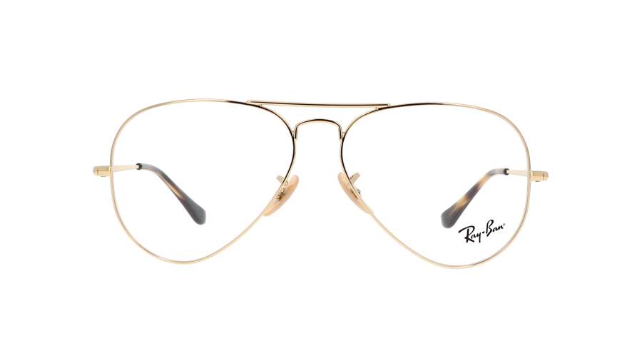 Lunettes de vue Ray-Ban Aviator optics RX6489 RB6489 2500 55-14 Or
