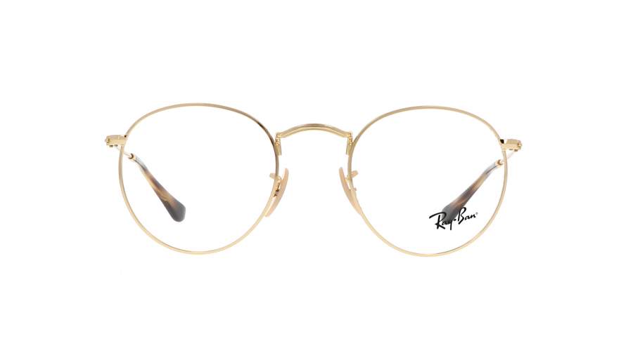 Lunettes de vue Ray-Ban Round metal Optics RX3447V RB3447V 2500 50-21 Or