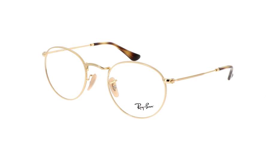 Lunettes de vue Ray-Ban Round metal Optics RX3447V RB3447V 2500 50-21 Or